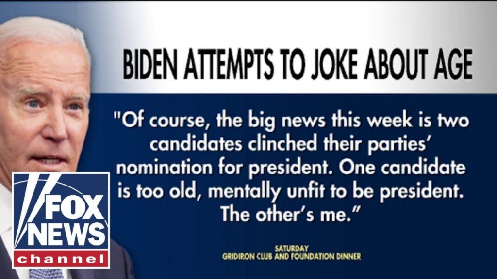 ‘MENTALLY UNFIT TO BE PRESIDENT’: Biden jokes about age, takes jab at Trump