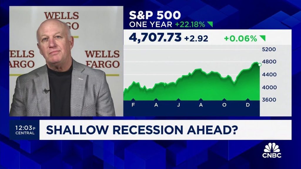 The economy will undergo a modest downturn in 2024, says Wells Fargo’s Jay Bryson