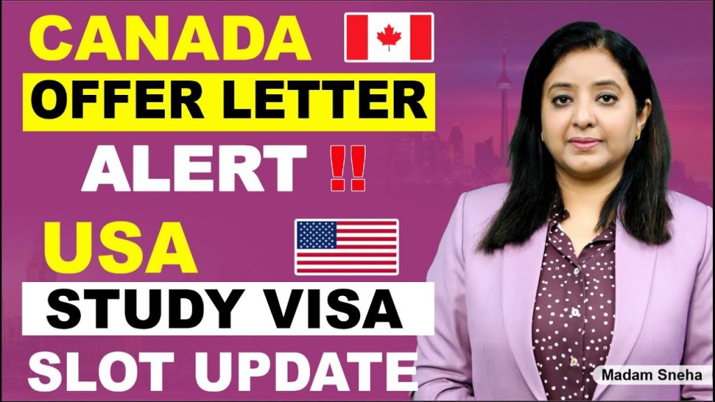 CANADA OFFER LETTER ALERT !!! USA STUDY VISA SLOT UPDATE | The Visa Offic