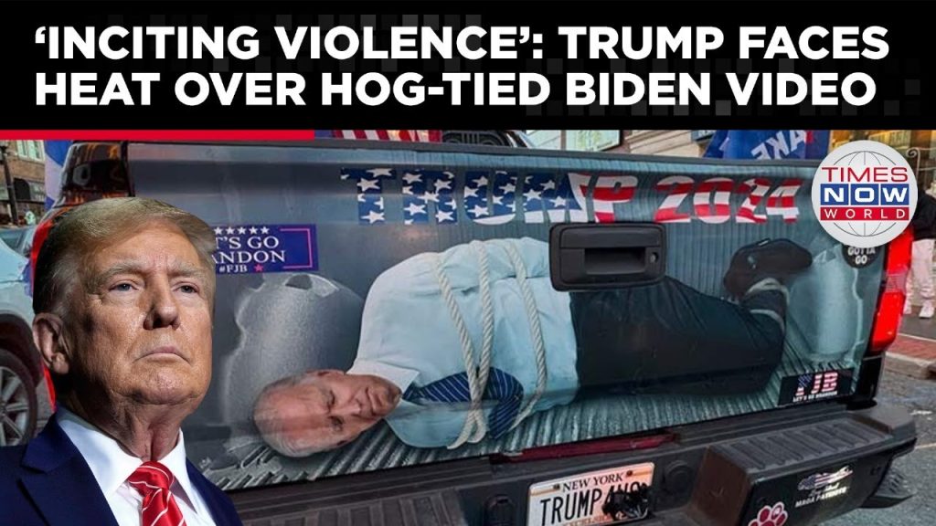 Trump Posts Video Of Biden Hog-Tied On Truck As Democratic Campaign Gains Momentum, Faces Flak