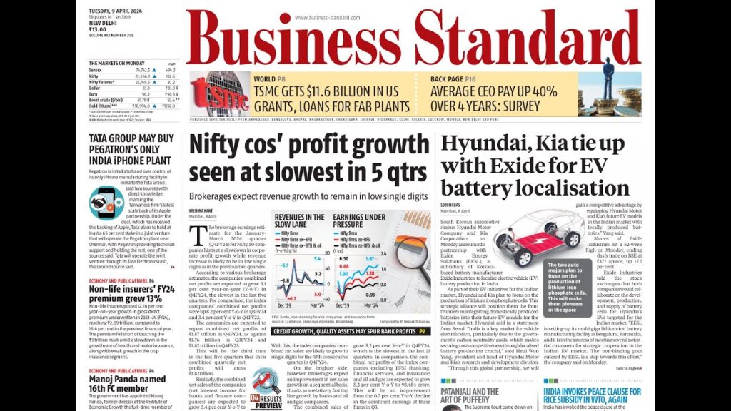 Business Standard Analysis | 09-04-2024 | Hyundai | KIA | EV | Fuel Consumption