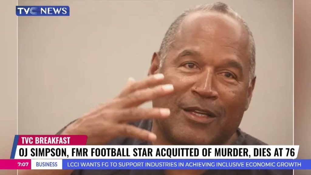 (ANALYSIS) Oj Simpson, Frm Football Star Acquitted of Murder, Dies at 76