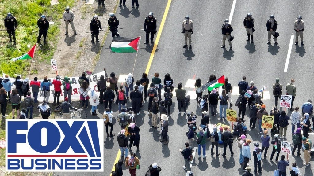 Anti-Israel protests break out in more than a half dozen states