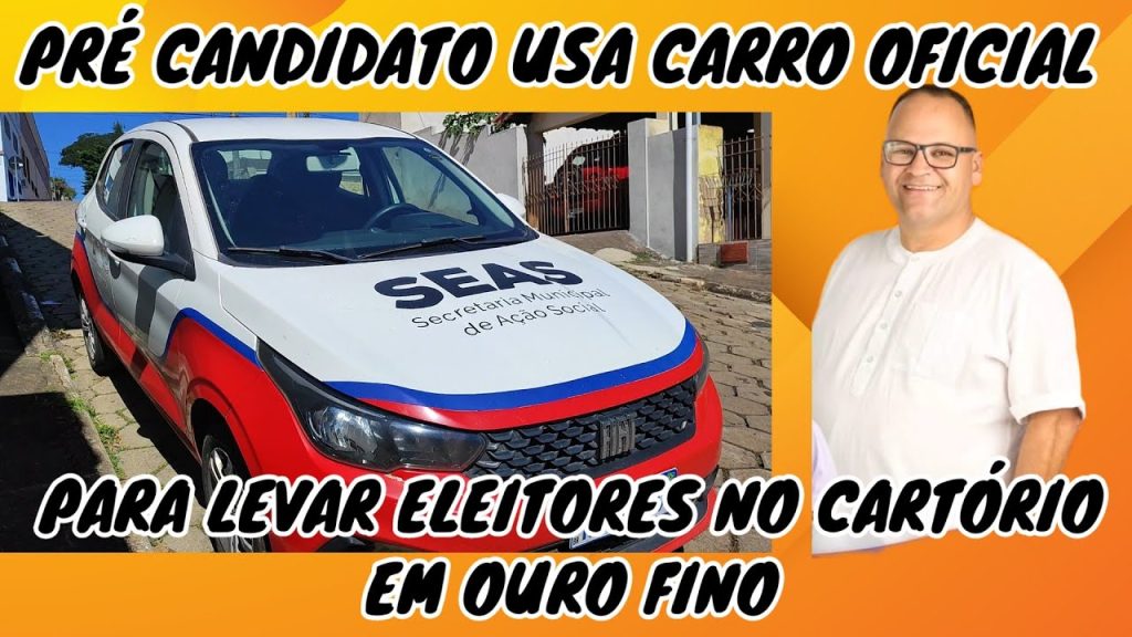 PRÉ CANDIDATO A VEREADOR USA CARRO OFICIAL PARA TRANSPORTAR ELEITORES PARA TRANSFERÊNCIA DE TÍTULOS