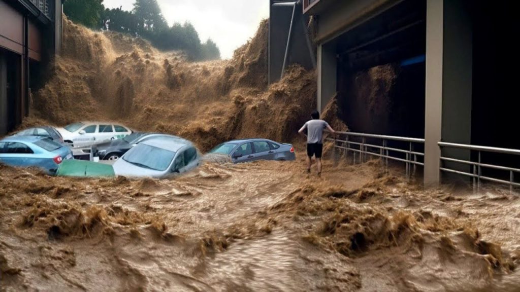 Flash Floods Attack Germany Without Mercy Today! Homes and Car is Sinking in Basingen